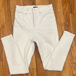 High Waisted White Supersoft Skinny Jeans
